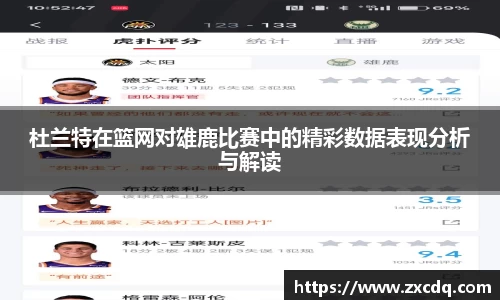 杜兰特在篮网对雄鹿比赛中的精彩数据表现分析与解读