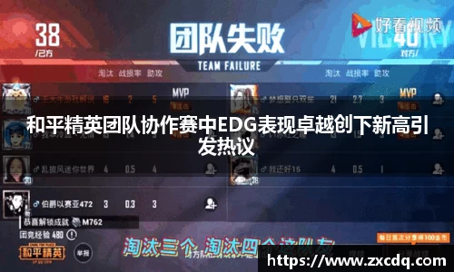 和平精英团队协作赛中EDG表现卓越创下新高引发热议